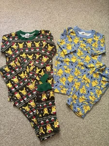 Hanna Andersson Pokemon Pikachu Pajamas Size 12/150 - Picture 1 of 5