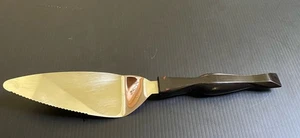 Cutco 1754 Slice N Serve Spatel Messer Kuchen Tortenheber mit klassischem braunem Wirbel - Bild 1 von 7