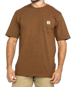 Camiseta Carhartt K87-B00 holgada para hombre talla M marrón manga corta bolsillo - Imagen 1 de 11