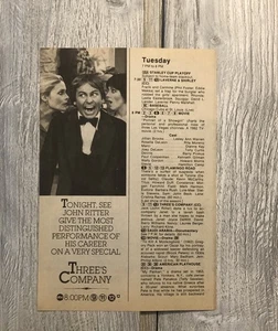 Pubblicità rivista guida tv vintage anni '80 serie tv compagnia tre 0C25 - Foto 1 di 2