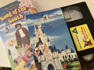 Walt Disney Classics Song Of The South VHS Tape Video Tape & Promo Leaflet - Imagen 1 de 5