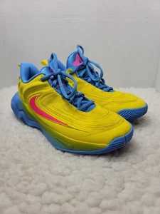 Nike Giannis Immortality 4 sneaker uomo taglia 5 giallo blu scarpe da basket - Foto 1 di 11