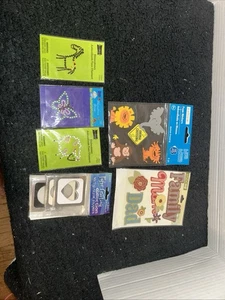 scrapbooking supplies lot Rhinestones, Metal Slide Frames Foam Stickers - Picture 1 of 1