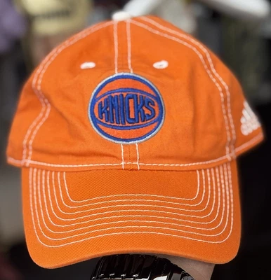 ADIDAS X NBA NEW YORK KNICKS ORANGE CAP - FREE SIZE - Image 1 of 4