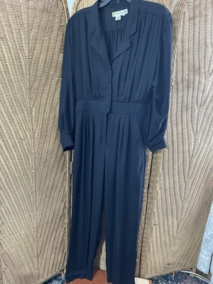 Mono negro vintage para mujer talla 14 fiesta de brujas gótica Claus Foto 1 de 4