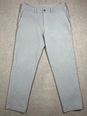 Pantalones Lululemon Para Hombres 32 Gris Chino Golf Elastizados Cremallera Bolsillo Rendimiento Informal Foto 1 de 4