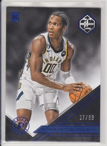 BENNEDICT MATHURIN 2022-23 PANINI CHRONICLES LIMITED RC ROOKIE BLUE #/99 *MM1 - Picture 1 of 1