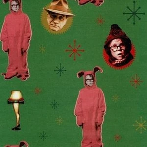 2 ROLLS A CHRISTMAS STORY CHRISTMAS HOLIDAY GIFT WRAPPING PAPER 40 SQ FT - Picture 1 of 2