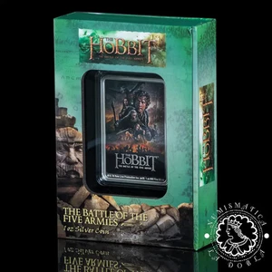 2023 - 1 Oz Silver PROOF - The Hobbit - Batalla Cinco Ejercitos - Niue - Agoro - Bild 1 von 5