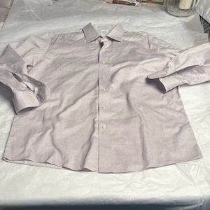 Brooks Brothers Herren weiß & lavendel Milano strukturiertes Hemd Größe 17-33 - Bild 1 von 9