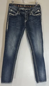 Rock Revival Elaina Skinny Größe 28 Denim Designer blaue Damenjeans 31" Schrittlänge - Bild 1 von 16