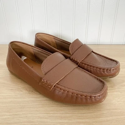 Zapatos Mocasines de Cuero Joie para Mujer Talla 7.5 Cápsula Neutro Oficina Carrera Sin Cordones Foto 1 de 4