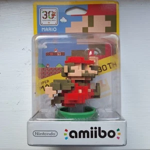 Mario Amiibo 30th Anniversary Classic Colours 8-Bit BRAND NEW Nintendo Rare PAL - Picture 1 of 6