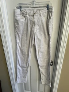 Lululemon Pantalone Golf Commissione Uomo 31x32 Bianco Casual Preppy Outdoor Francese - Foto 1 di 11