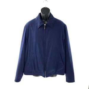 Coach Herren Jacke Classic Baumwolle Blau Full Zip Retro Gr. L - Bild 1 von 11