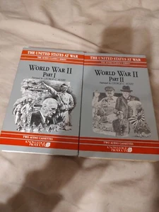 World War II Part One and Part Two Four Cassette Tapes - Picture 1 of 2