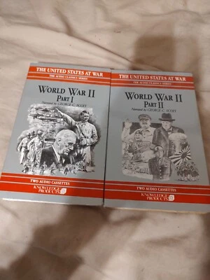 World War II Part One and Part Two Four Cassette Tapes - Image 1 of 2