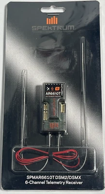 NEW IN PACKAGE SPEKTRUM SR6100AT DSMR 6 CHANNEL AVC / TELEMETRY SURFACE RECIEVER - Image 1 of 4