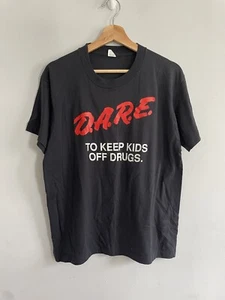 Camiseta De Colección DARE Puntada Única Mantener Niños Fuera de las Drogas Promo Camiseta Años 90 Talla L - Imagen 1 de 3
