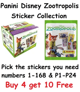 Zootropolis Sticker Collection Panini Disney Pick the Stickers you need - Picture 1 of 3