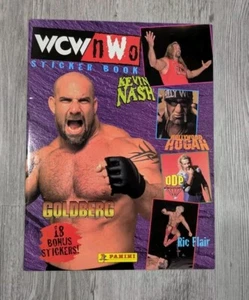 1999 WCW and NWO Sticker Album  Hulk Hogan Bret Hart EMPTY - Picture 1 of 4