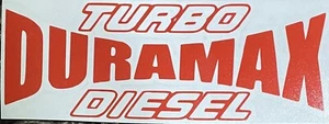 Red Turbo Diesel Duramax Decal Sticker - Bild 1 von 1