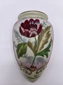 Antique Nippon Wall Pocket Morimura Hand Painted Flower Gold Moriage Porcelain - Picture 1 of 5