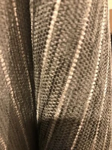 10 metres of GREY Pinstripe Chenille Upholstery Cushion Fabric - Picture 1 of 4