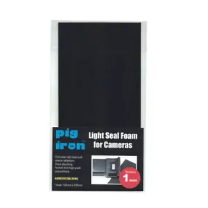 Pig Iron Camera Light Seal Foam Sheet. 1mm thick. Self Adhesive. Anti-reflective - Picture 1 of 5