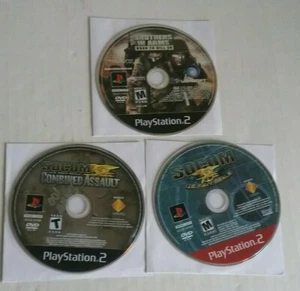 Socom US Navy Seals,Combined Assault,Brothers In Arms Sony Playstation 2 (PS2) - Picture 1 of 3