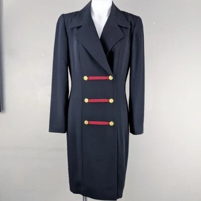 Vestido de carrera militar vintage dramático y elegante talla 10 Foto 1 de 4