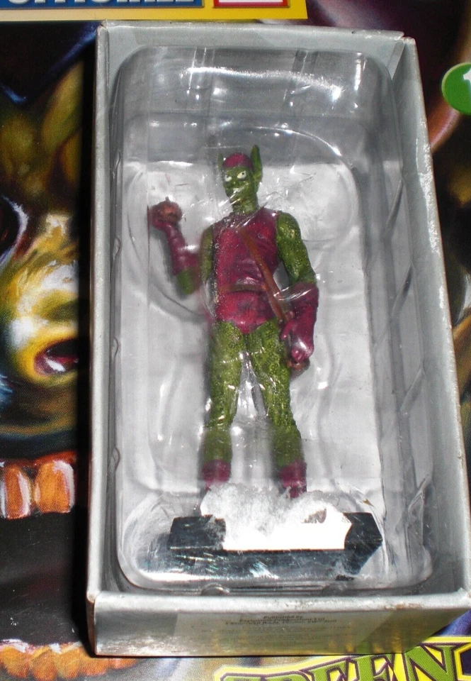 GREEN GOBLIN 7 Statuina Supereroi Marvel Classic Eaglemoss Fabbri Piombo 2006 - Immagine 1 di 1