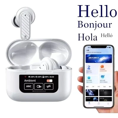 Language Translation Earbuds 3-in-1 AI Translator Earbuds with 150 Language Real - Image 1 of 4