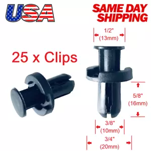 đ„Set of 25 x Bumper Clip Push Type Trim Retainer Clips 91503-SZ5-003 for Honda - Bild 1 von 1