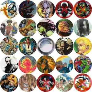 Marvel Comics Handmade Badge Pin back Button from comic YOU PICK Fantastic Four - Picture 1 of 22