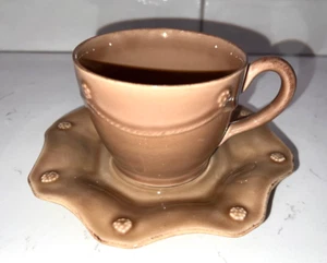JULISKA "Berry & Thread" Cappucino Coffee/Tea Cup & Scallop Saucer - Picture 1 of 5