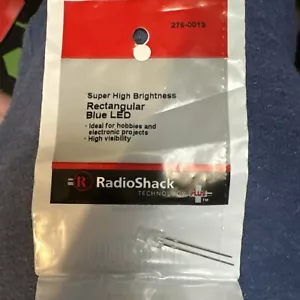 RADIO SHACK 2760013 Super High Brightness Rectangular Blue Led 276-0013 NEW - Picture 1 of 6