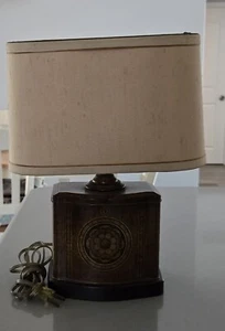 Vintage Frederick Cooper Tea Tin Lamp with original Shade - Picture 1 of 6