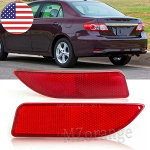 Set Left&Right Rear Bumper Reflector Light Lamp For Toyota Corolla 2011 12 2013 - Picture 1 of 10