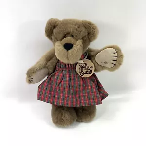 Applause Bonita Brown Teddy Bear Plaid Dress Tessica Limited Edition 4280/7500 - Picture 1 of 9