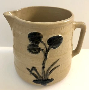 Antique Stoneware Pitcher. Tan And Brown. - Picture 1 of 4