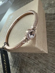 NWT Givenchy women's rose gold crystals bangle bracelet - Picture 1 of 4