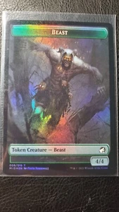 Zombie / Beast 2 sided Foil Token 005/019 008/019 M MTG Innistrad Midnight Hunt  - Picture 1 of 2