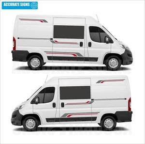 Motorhome Stripes stickers Van Graphics for Relay Ducato Boxer Sprinter Kit 5 - Picture 1 of 5