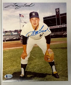 Tom Tresh Autographed New York Yankees 8x10 Photo BAS - Picture 1 of 2