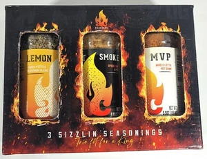 AC Barbeque’s HUSKY & HANDSOME SIZZLING SEASONINGS. New Unopened 3 BBQ FLAVORS - Picture 1 of 5