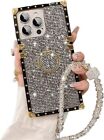 Sparkle Crystal Bracelet for iPhone Case with Ring Stand 3D Glitter Bling Diamon