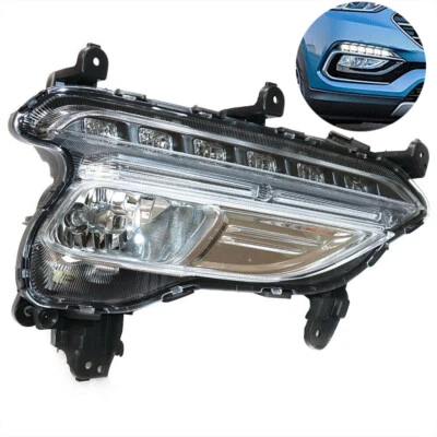 RH Right Passenger Side LED Fog Light Lamp For Hyundai Santa Fe Sport 2017-2018 - Image 1 of 4