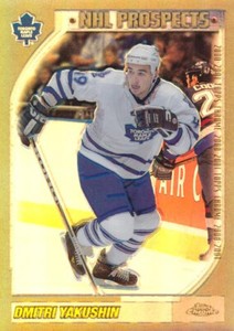 2000-01 Topps Chrome REFRACTOR #172 DMITRI YAKUSHIN - Toronto Maple Leafs