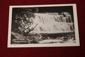 Postal de Agate Falls en Michigan - Foto real RPPC - Imagen 1 de 2